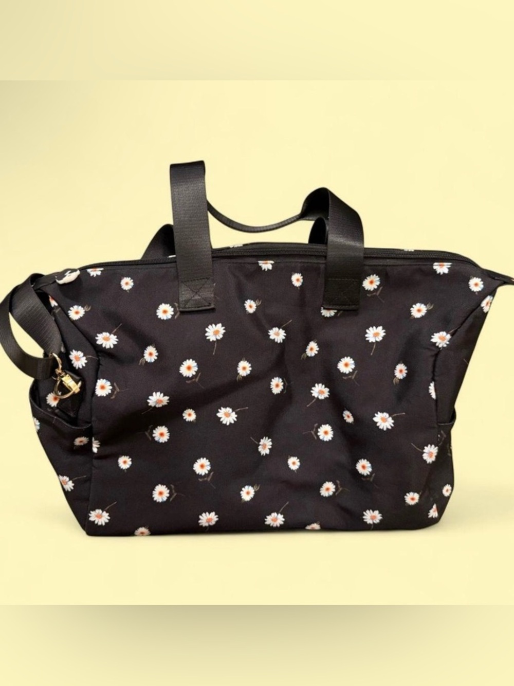 Alice + Olivia Black Daisy Tote Bag